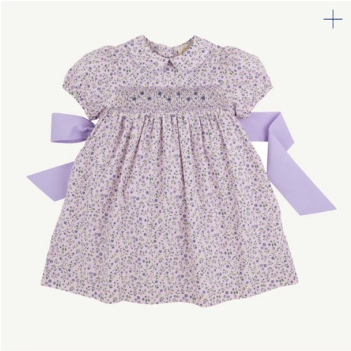 Dottie Hart Dress - Tuxedo Park Tulips with Lauderdale Lavender