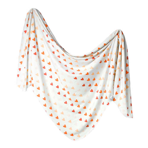 Knit Swaddle Blanket - Cupid