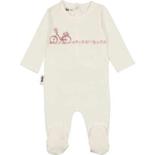 Flower Bike Footie, 12M