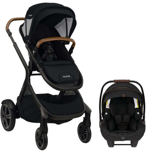 Nuna Demi Grow and PIPA Lite RX Travel System - Caviar - Riveted