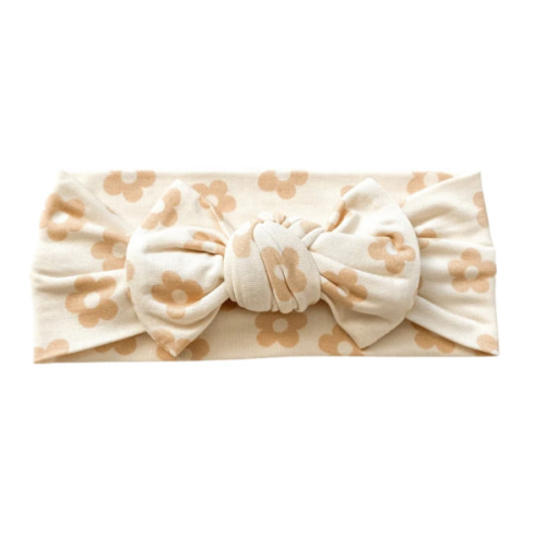 Knotted Headband - Blush Daisy