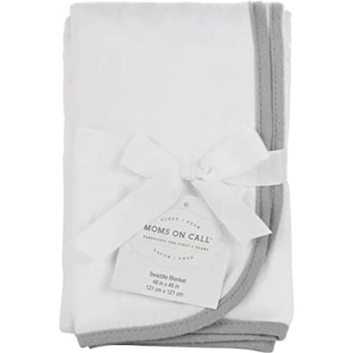 Baby & Newborn Swaddle Blanket | 0-3 Months | Nursery Baby Gift | 48 X 48 Inch | 100% Cotton | French Grey