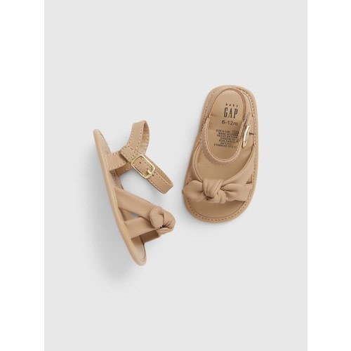 Baby Bow Sandals in natural