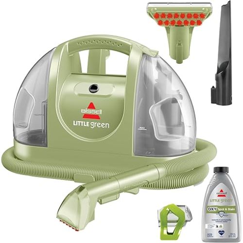 BISSELL Little Green Multi-Purpose Portable Carpet and Upholstery Cleaner, Car and Auto Detailer, with Exclusive Specialty Tools, Green, 1400B