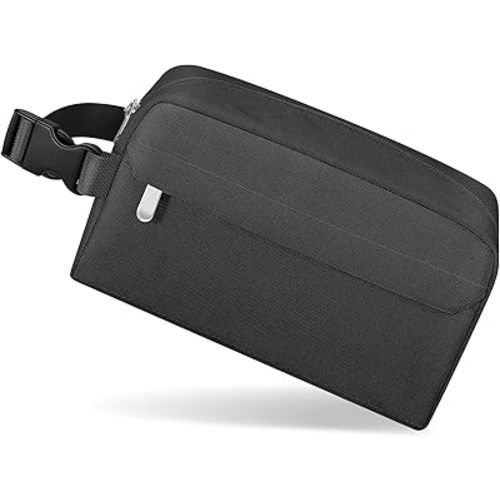 Small Insulated Snack Bag Lunch Box,Collapsible Reusable Small Lunch Bag with Snap Buckle Handle for Beach Travel Picnic,Black 5-Can(3L)