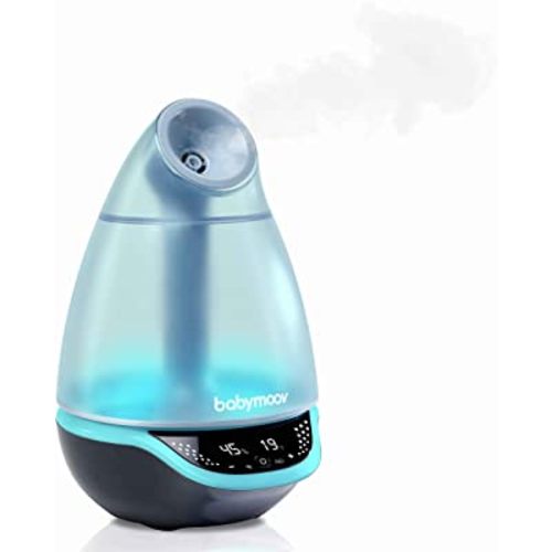 Babymoov Hygro Plus Cool Mist Humidifier 3-in-1 Humidity Control, Multicolored Night Light & Essential Oil Diffuser Easy Use and Care (NO Filter Needed)