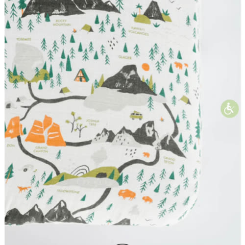 Clementine Kids National Parks Crib Sheet