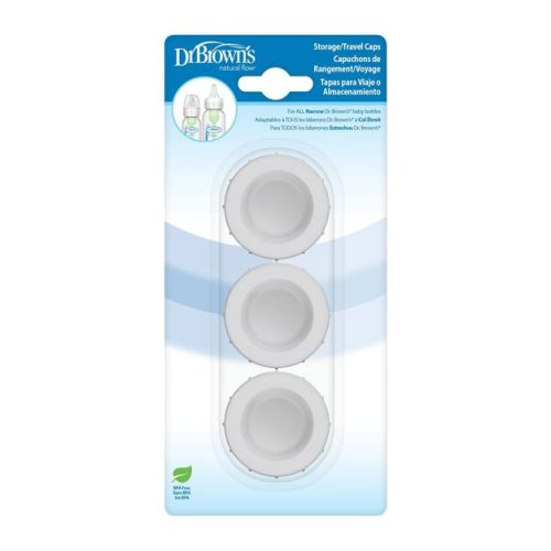 Dr. Brown's Travel and Storage Baby Bottle Caps-3pk