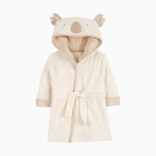 Carter's Hooded Terry Robe - Ivory, 0-9 M