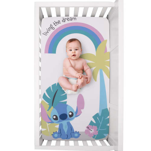 Disney Stitch Photo Op Fitted Crib Sheet