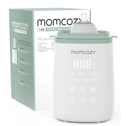 Momcozy Baby Bottle Warmer - White/Sage