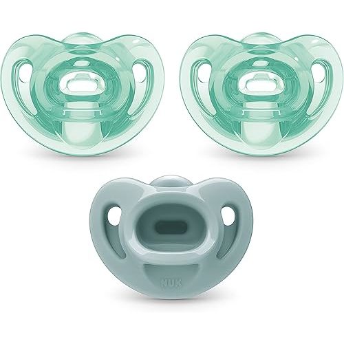 NUK Comfy Orthodontic Pacifiers, 0-6 Months, 3 Pack
