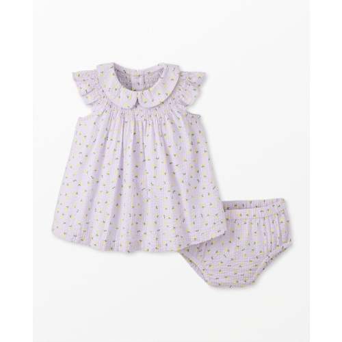 Baby Seersucker Smocked Dress & Bloomers Set | Hanna Andersson