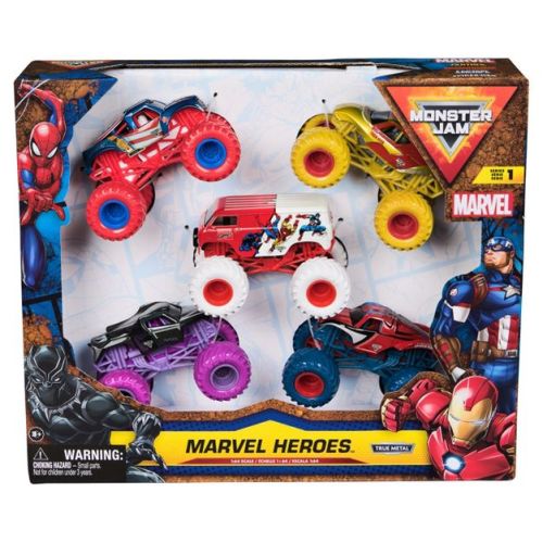 Monster Jam Marvel Heroes 5-Pack