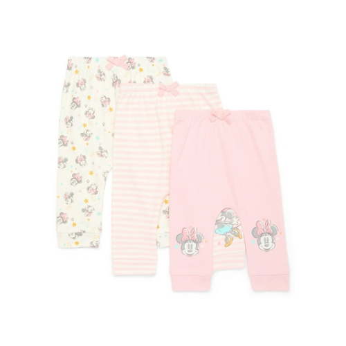 Disney Baby Wishes + Dreams Character Infant Baby Jogger Pants, 3-Pack, Sizes Newborn-12 Months