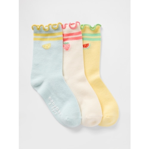 Baby & Toddler Ruffled Crew Socks (3-Pack) | Gap