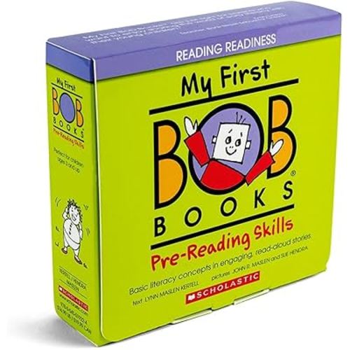 My First Bob Books - Pre-Reading Skills Box Set of 12 Paperbacks | Decodable Phonics, Ages 3 and up, Pre-K (Reading Readiness)