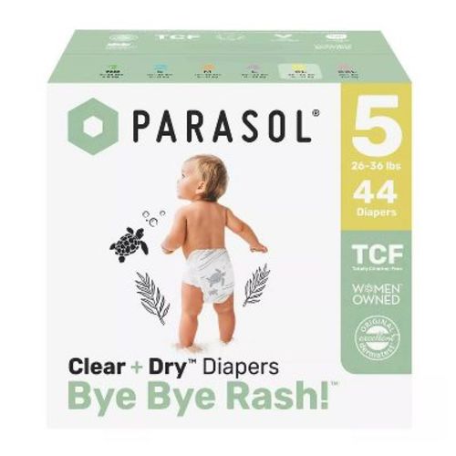 Parasol Clear+Dry Natural Disposable Diapers - Size 5