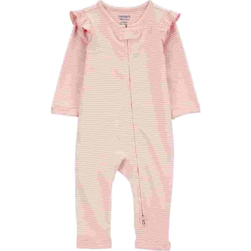 Carters Child of Mine Baby Girl Jumpsuit - Jersey Fabric