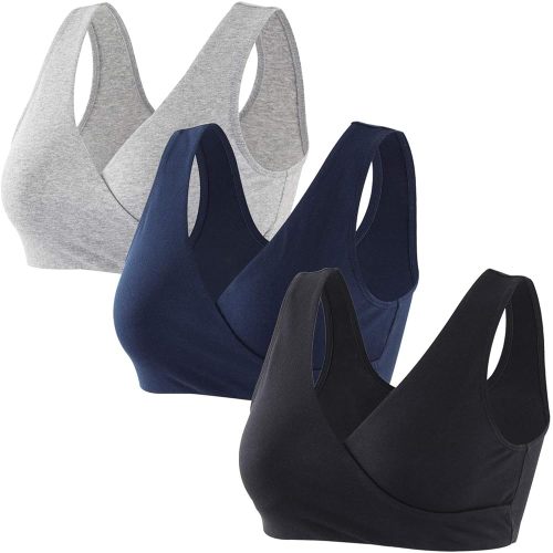 Maternity Nursing Bras, Seamless Maternity Bra for Pregnancy & Breastfeeding, Comfortable Wireless Bra Night Sleep Top