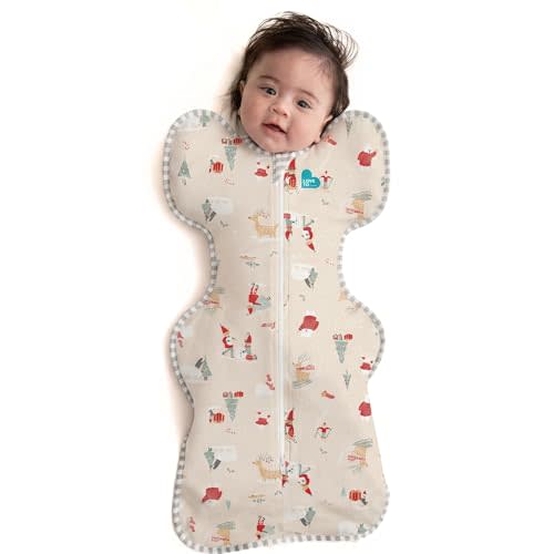 Love to Dream Swaddle UP, Baby Sleep Sack, Self-Soothing Swaddles for Newborns, Improves Sleep, Secure Fit Helps Calm Startle Reflex, New Born Essentials for Baby, 8-13 lbs, Beige