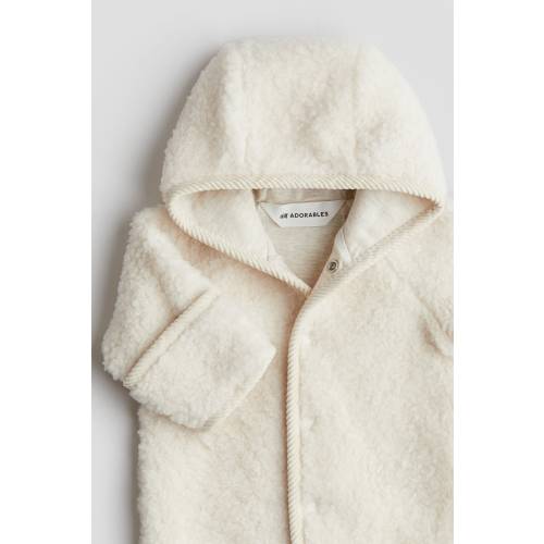 WOOL TEDDY BUNTING SUIT