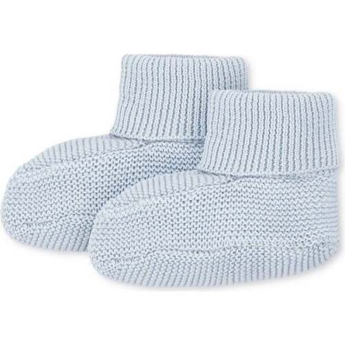 Organic Sweater Beanie and Bootie 2-Piece Set, Airy Blue Beanie Set - Hope & Henry | Maisonette