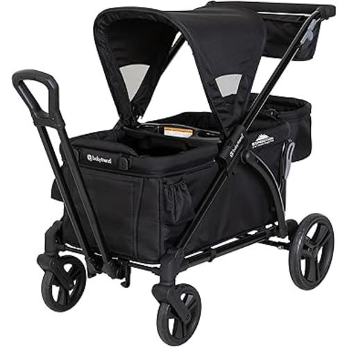 Baby Trend Expedition 2-in-1 Stroller Wagon PLUS, Ultra Black