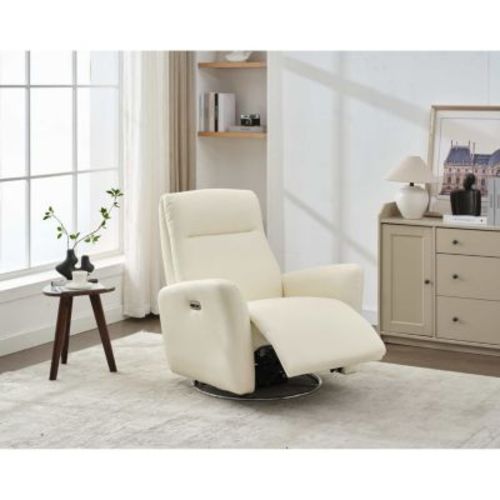 Swivel Glider Recliner Chair, 270 Power Recliner Rocking Chair Nursury Chair for Living Room Bedroom Apartment