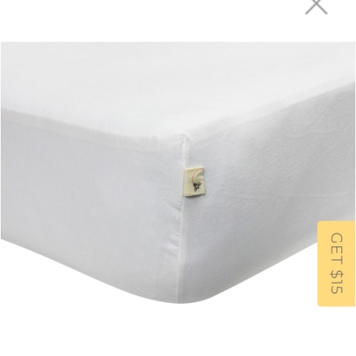 Solid 100% Organic Cotton BEESNUG™ Fitted Crib Sheet - Burt’s Bees Baby in White