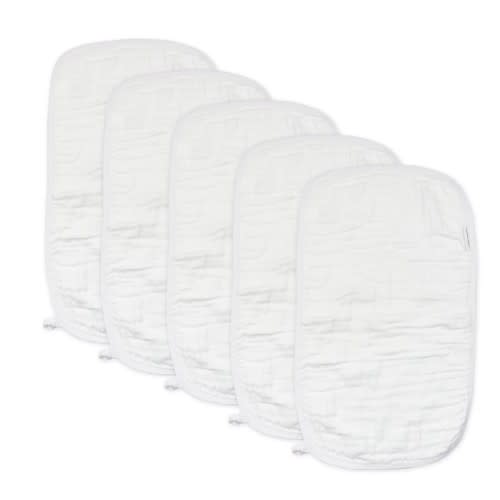5-Pack Organic Cotton Multi-layer Woven Burp Cloths | Honest Baby Clothing