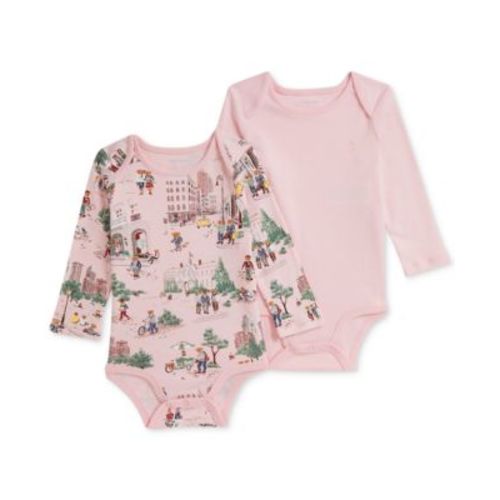 Baby Girls 2-Pk. Cotton Bodysuits