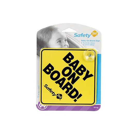 Safety First Baby on Board Sign
