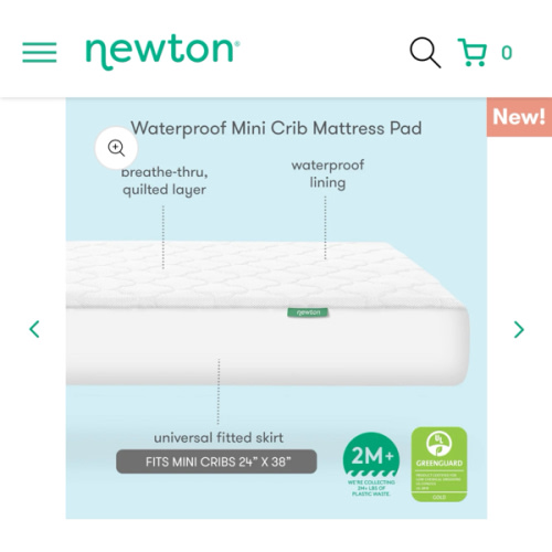 Newton Waterproof Mini Crib Pad
