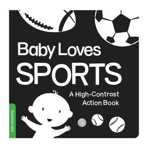 Baby Loves Sports - (High-Contrast Books) by Duopress Labs (Board Book)