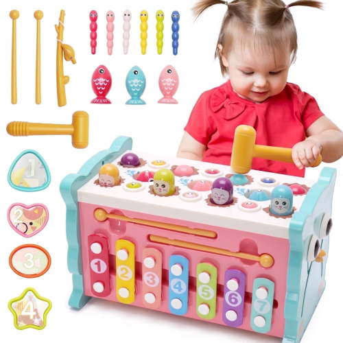 ORFELD Montessori Learning Toys 8 in 1 Baby Sensory Toys Toddler Educational Gifts for Kids 1- 3Y Boys & Girls