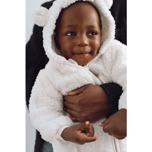 Faux Shearling Overall
