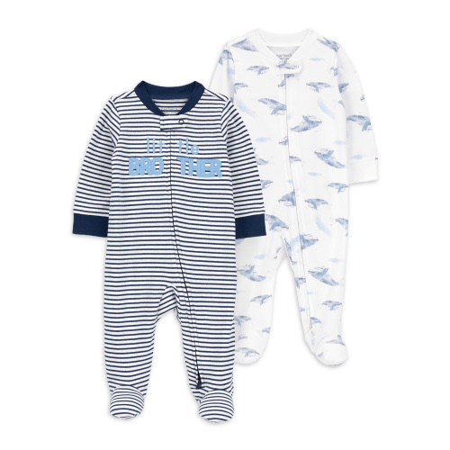 Carter's Child of Mine Baby Boy Sleep 'n Play, 2-Pack, One-Piece, Sizes Preemie-6/9 Months