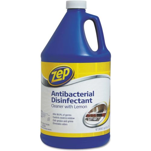 Zep Commercial Antibacterial Disinfectant Cleaner with lemon , 1 gal Bottle