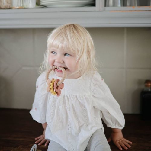 Mushie Silicone Rainbow Teething Ring