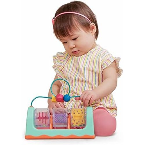 B. toys- B. baby- Bead Maze- Baby Activity Station – Developmental Interactive Baby Toy – Balls, Spinners – Sensory Toys for Babies –Spin, Rattle & Roll- 6 Months +t