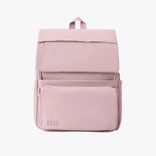 BÉIS 'The Ultimate Diaper Backpack' in Atlas Pink - Best Pink Backpack Diaper Bag
