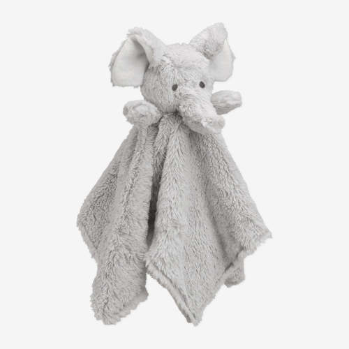 Gray Elephant Baby Security Blanket GRAY / 15x15