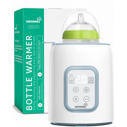 Grownsy Universal Baby Bottle Warmer with Timer, Accurate Temperature Control, Fits All Bottles-Blue