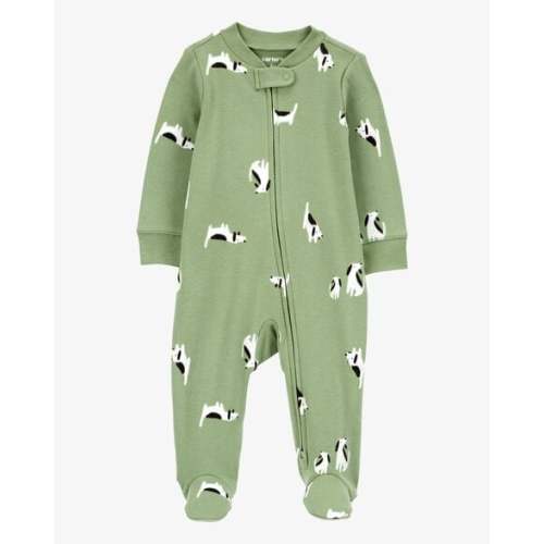 Baby Dog 2-Way Zip Cotton Sleep & Play Pajamas - Carter's | Carter's
