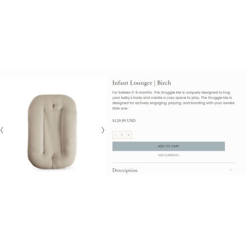 Infant Lounger | Birch