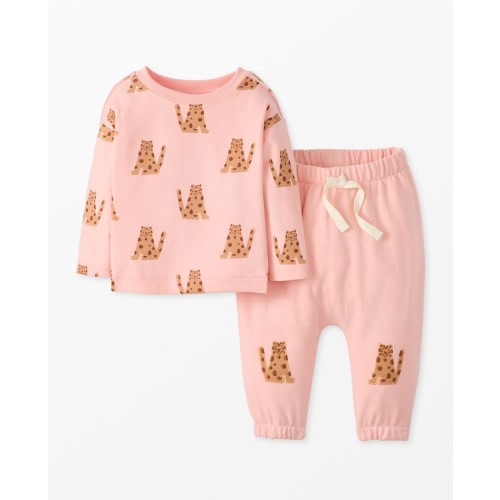 Baby Long Sleeve T-Shirt & French Terry Pants Set | Hanna Andersson
