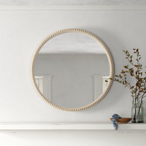 Birch Lane™ Bence Round Wood Wall Mirror | Birch Lane