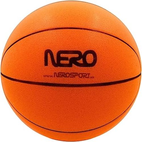 Ninja Silent Basketball- Soft Foam Indoor Basketball Size 3 (7 inches) | Soundless Basketball for Quiet Dribbling and Indoor Training (Ball in Bag)