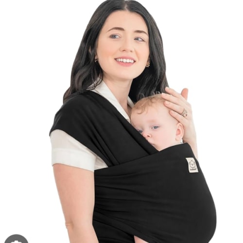 KeaBabies Baby Wrap Carrier - All in 1 Original Baby Carrier Newborn to Toddler Sling, Easy to Wear, Hands Free Bonding, Lightweight, Breathable Infant Wraps (Classic Gray)
